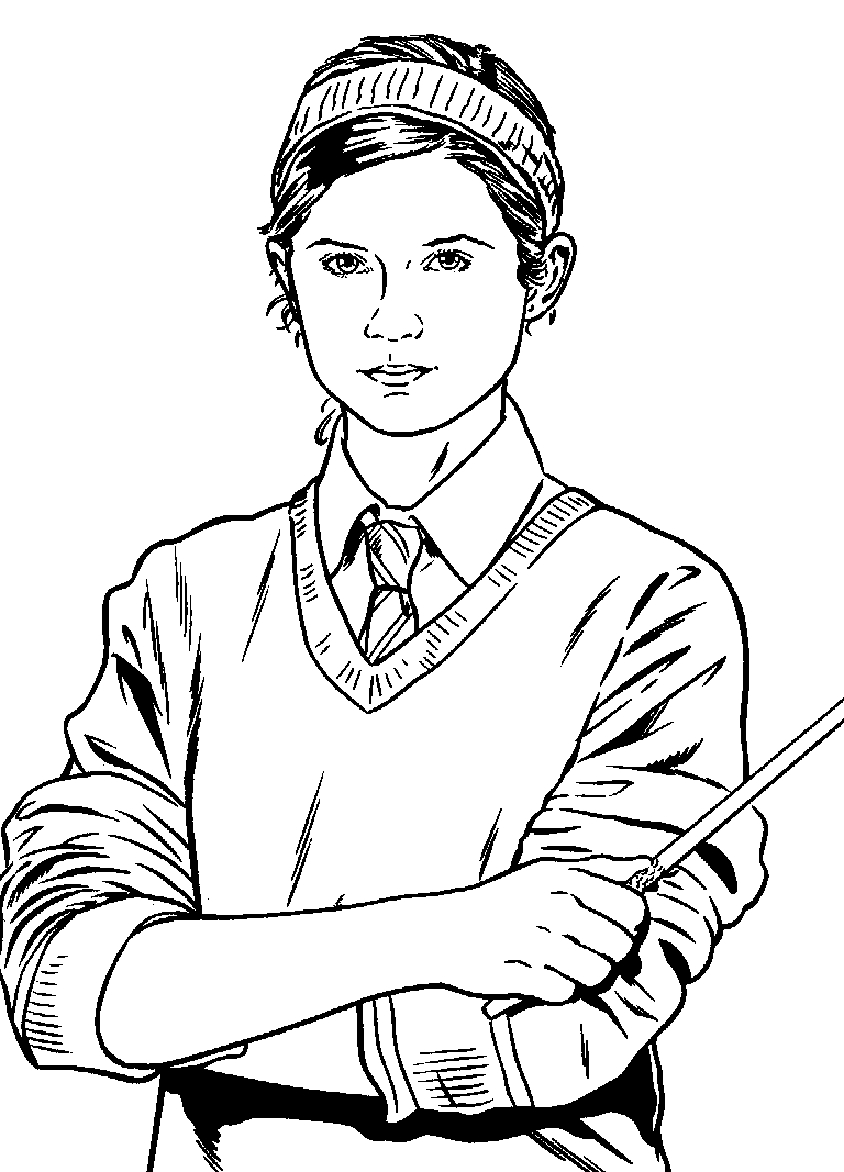 Plansa de colorat cu Harry Potter 171 81
